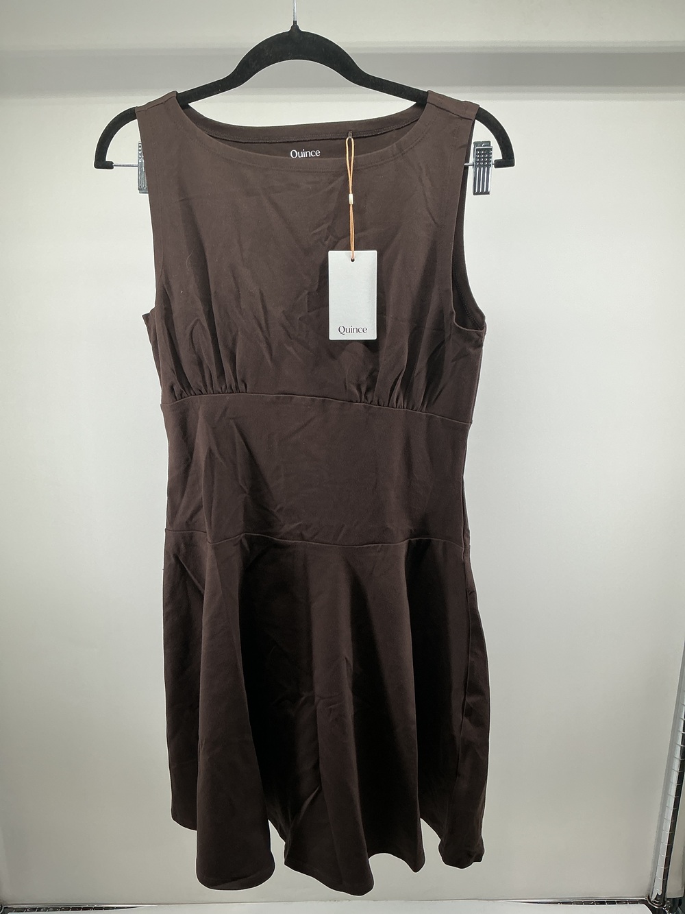 Organic Stretch Jersey Drop Waist Mini Dress
